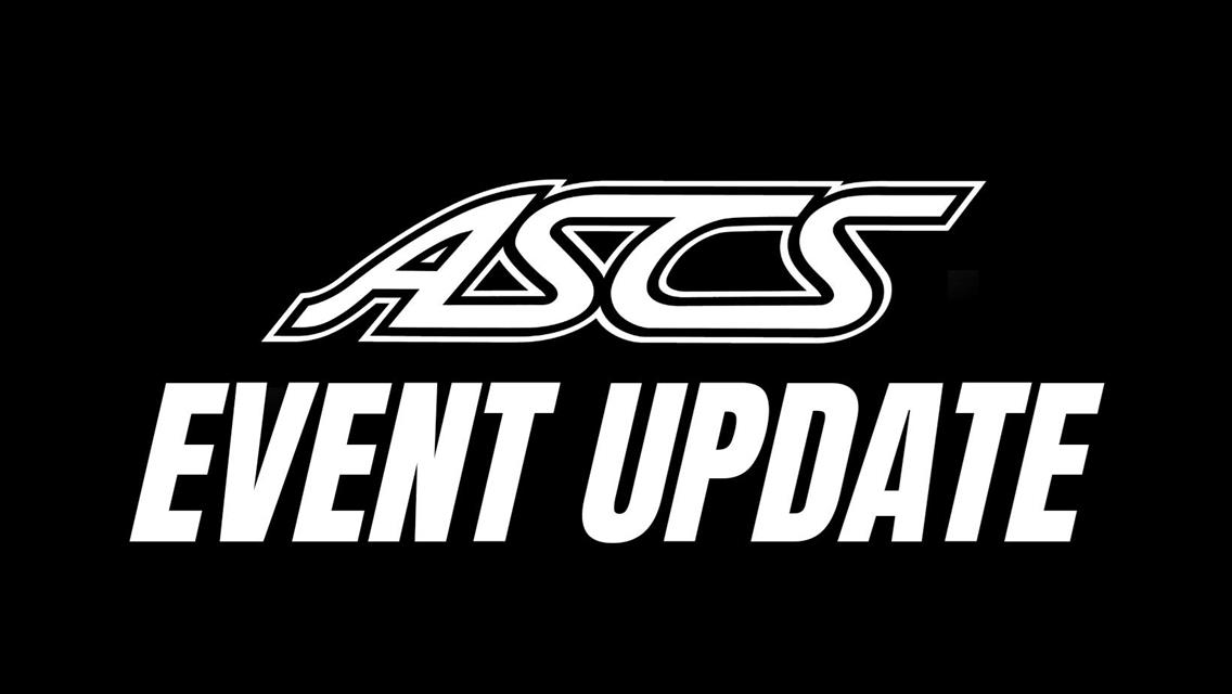 ASCS National Weekend At Corpus Christi Canceled